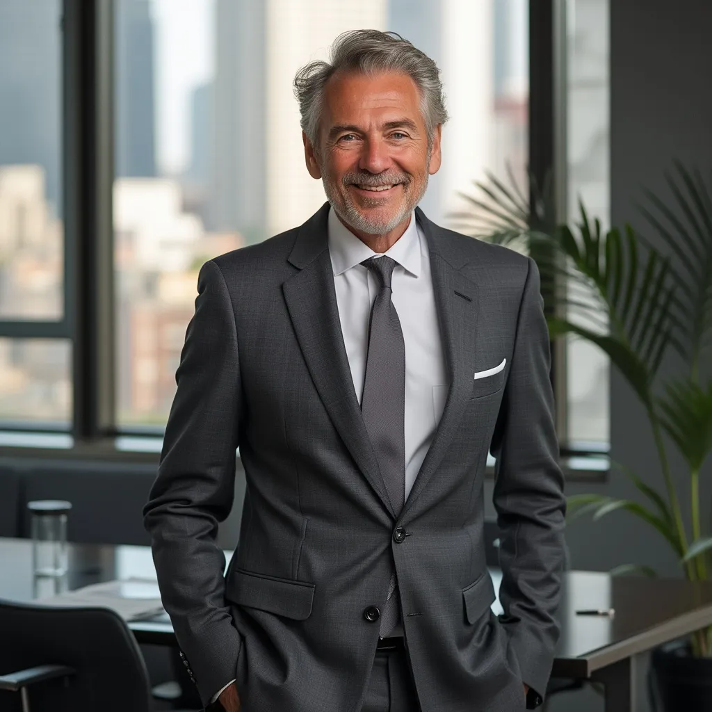 Retrato profesional de [Nombre del CEO], CEO de FinArg Consultores